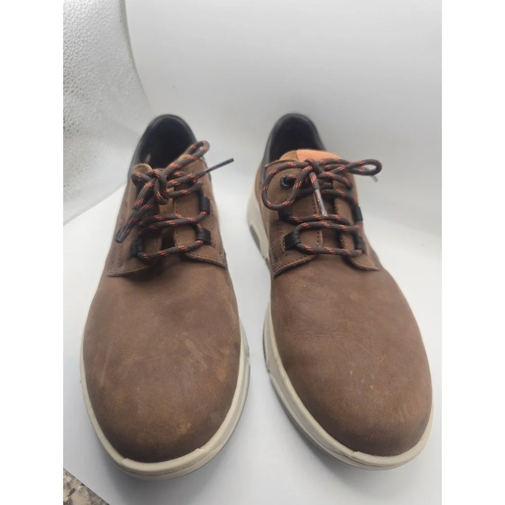 Fluchos Kansas F1345 Mens Casual Leather Sneakers Size 42 US Mens 9 Brown